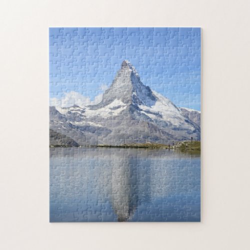 Puzzle Matterhorn mountain and lake Switzerland