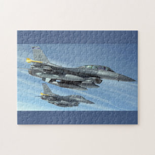 Puzzle military and combat aircraft
