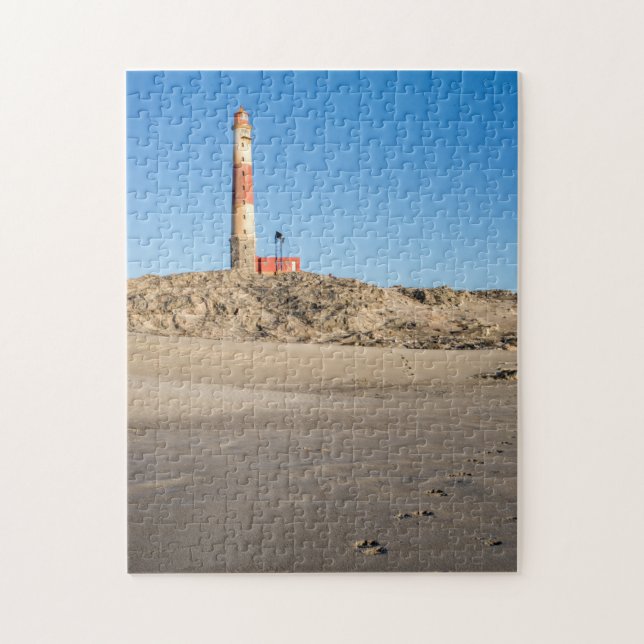 Puzzle of Dias' Point Lighthouse with Beach Wolf (Vertical)