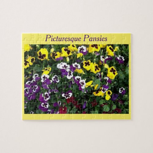 Puzzle of pansies