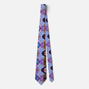 Puzzle of time neck tie