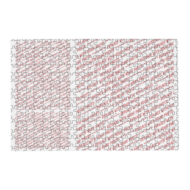 Puzzle Pattern (Add 6 Images) Placemat (Front)