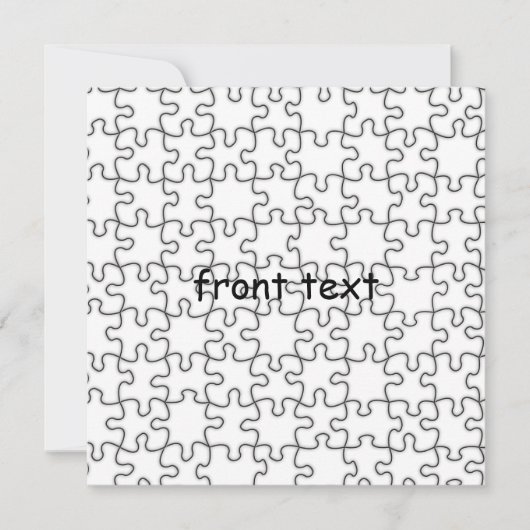 Puzzle Pattern (Add Your Image) (Front)