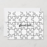 Puzzle Pattern (Add Your Image) Invitation