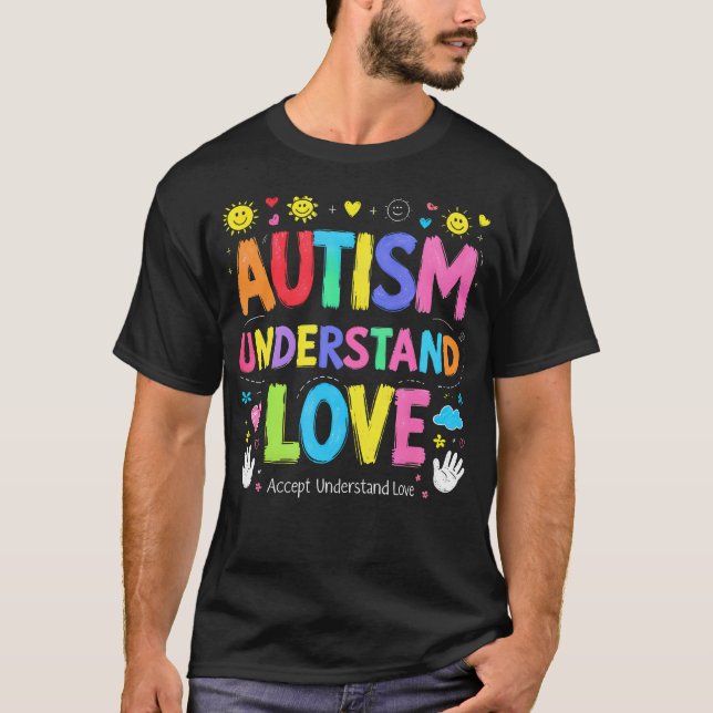 Puzzle Piece Always Unique Totally Intelligent T-Shirt (Front)