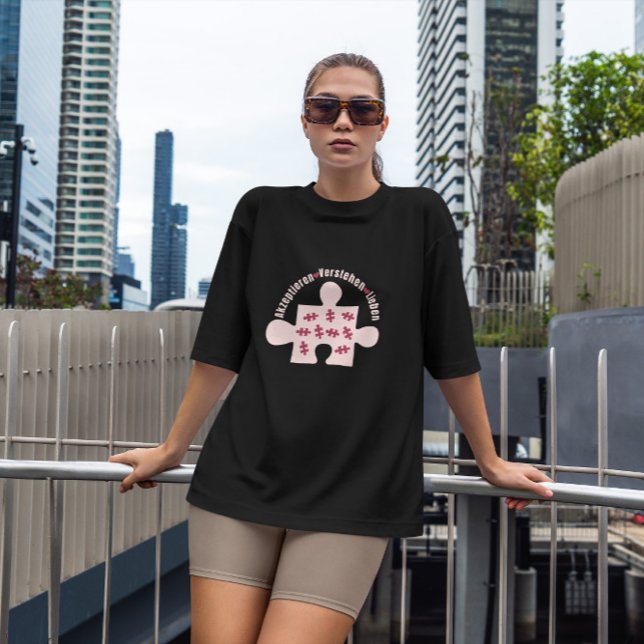 Puzzle Piece Autism German  T-Shirt (Creator Uploaded)