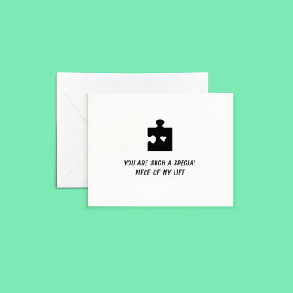 Puzzle Piece Card