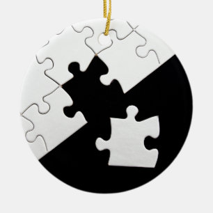Puzzle Piece Ceramic Ornament