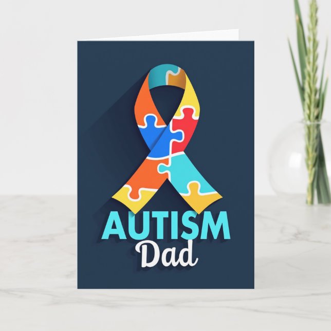 Puzzle Piece Fathers Day Card (Front)