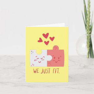 Puzzle Piece Greeting Card