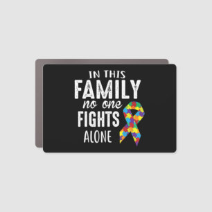 Puzzle Piece Ribbon Group Matching Family Friends Car Magnet