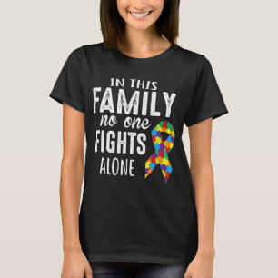 Puzzle Piece Ribbon Group Matching Family Friends T-Shirt