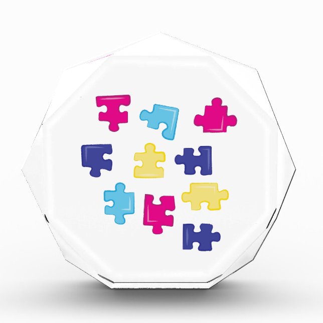 Puzzle Pieces Acrylic Award (Front)