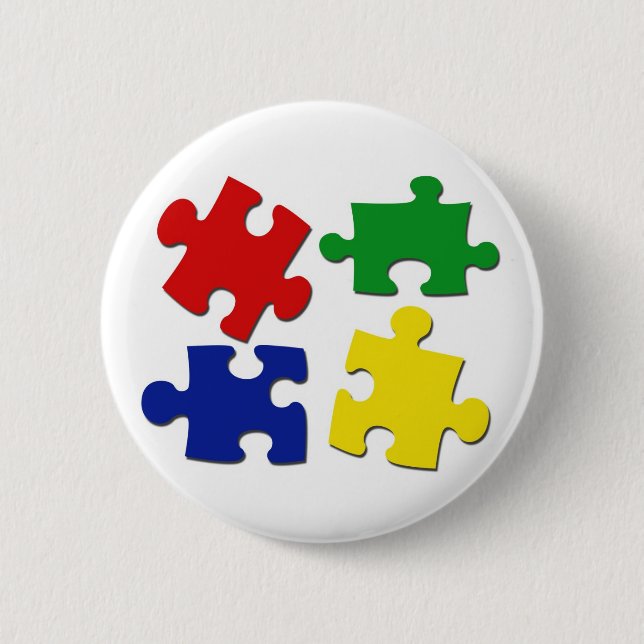 Puzzle Pieces Button (Front)