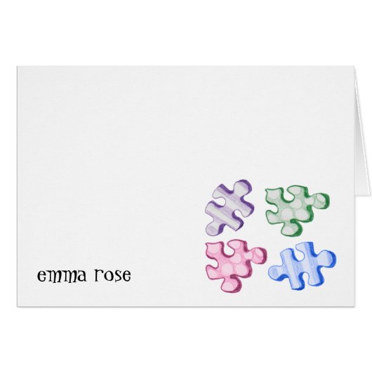 Puzzle Pieces Cards (Front Horizontal)