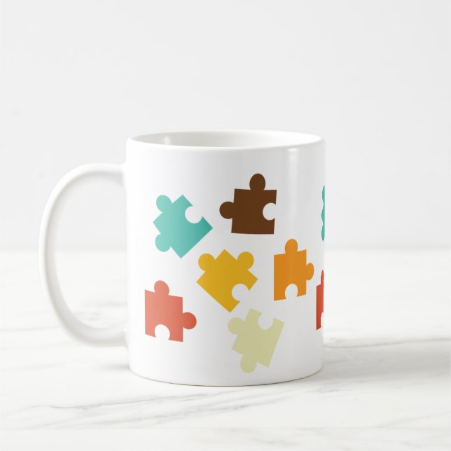 Puzzle Pieces Coffee Mug (Left)