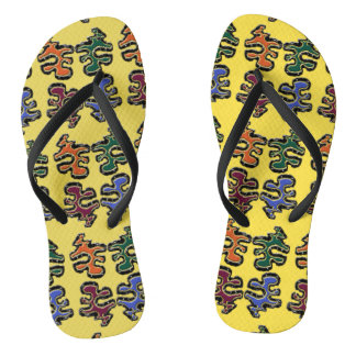 Puzzle Pieces Flip Flops