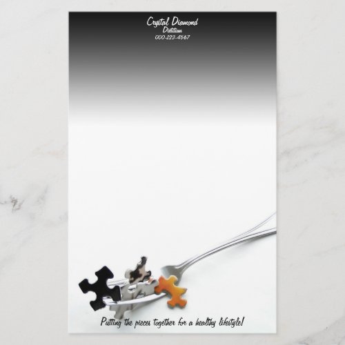 Puzzle Pieces  Fork Stationery