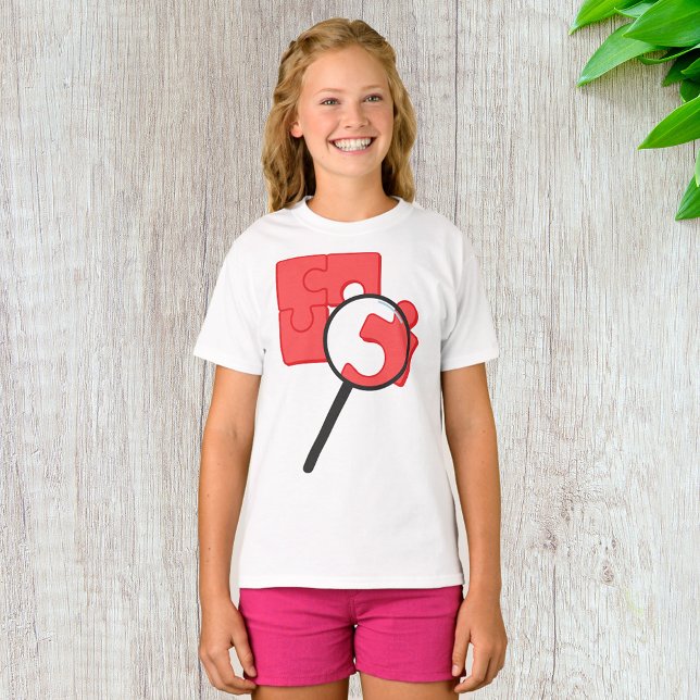 Puzzle Pieces Girls T-Shirt (Creator Uploaded)