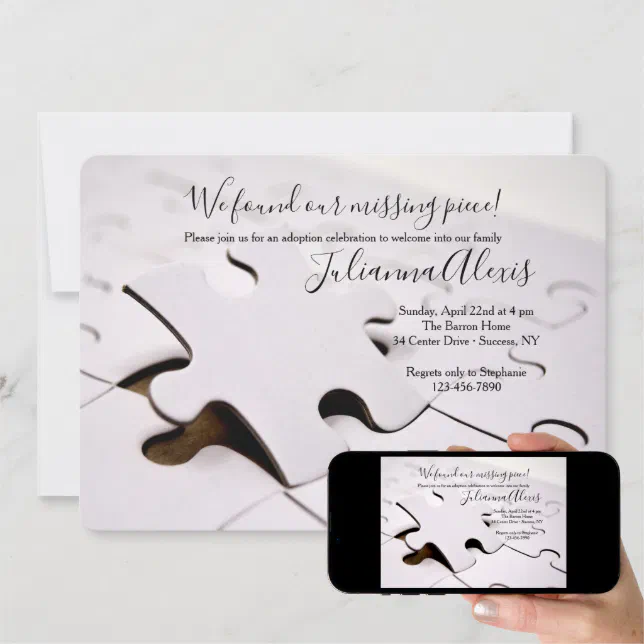 Puzzle Pieces Invitation | Zazzle