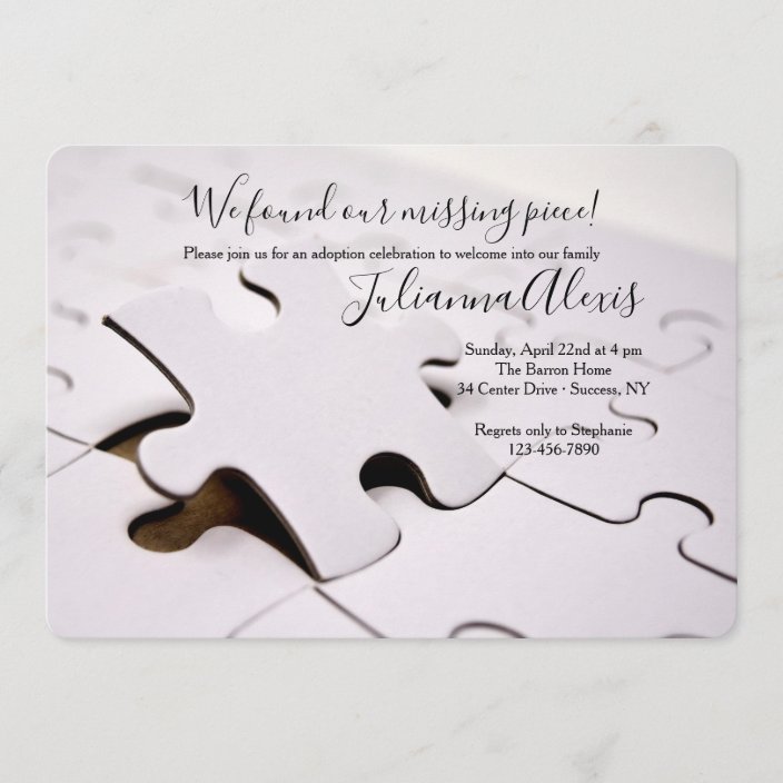Puzzle Pieces Invitation | Zazzle.com