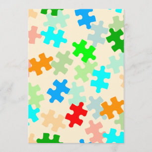 Puzzle Pieces Invitations