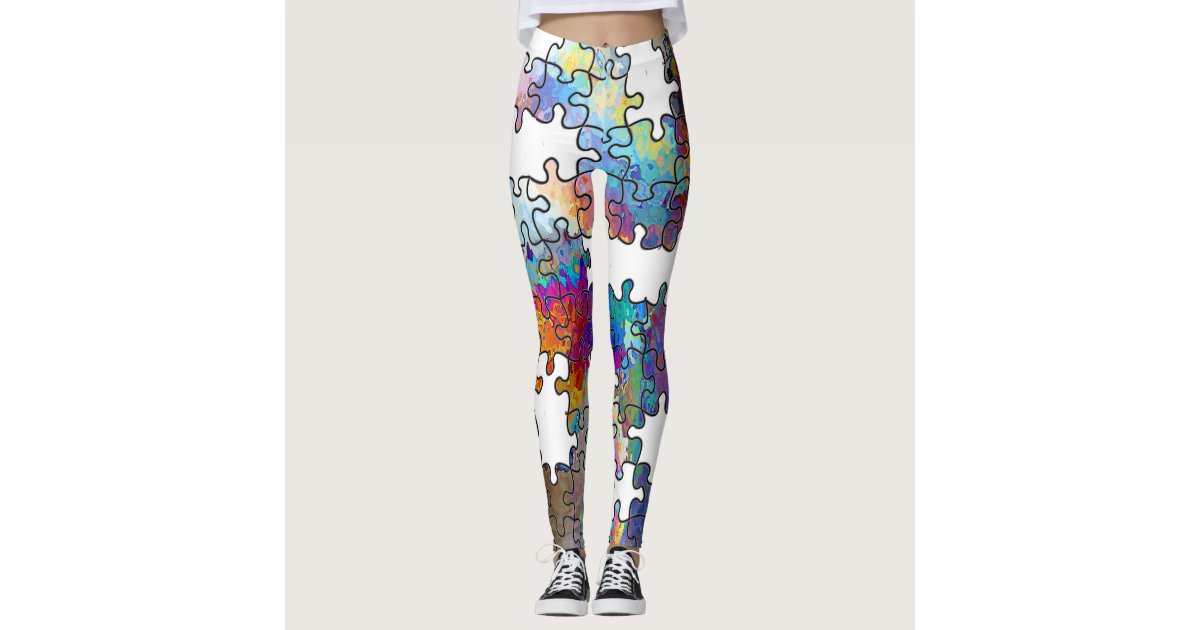 Puzzle pieces leggings