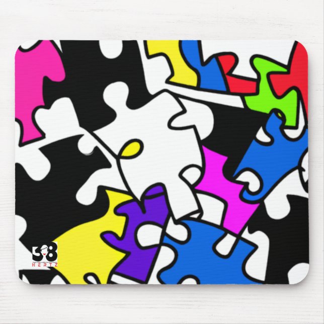 Puzzle Pieces Mouse Pad (Front)