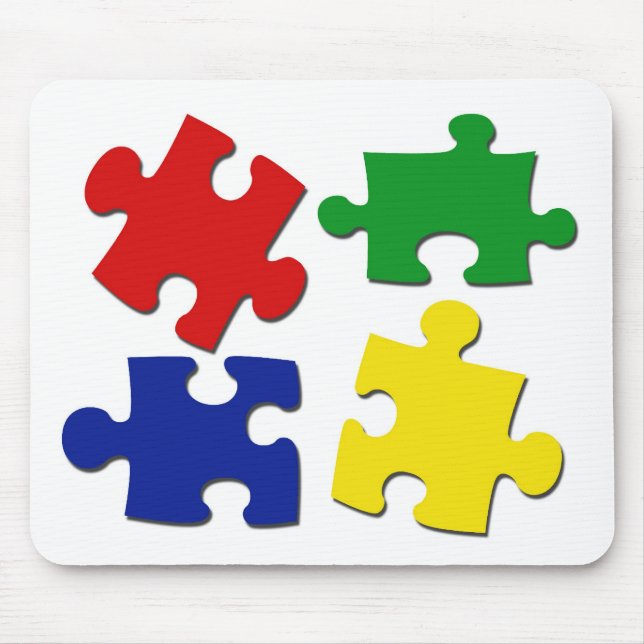 Puzzle Pieces Mousepad (Front)