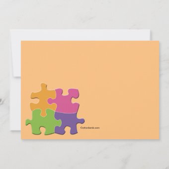 Puzzle Pieces Photo Invitation | Zazzle