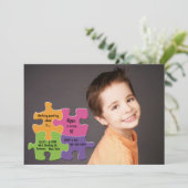 Puzzle Pieces Photo Invitation | Zazzle