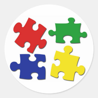 Puzzle Pieces Sticker