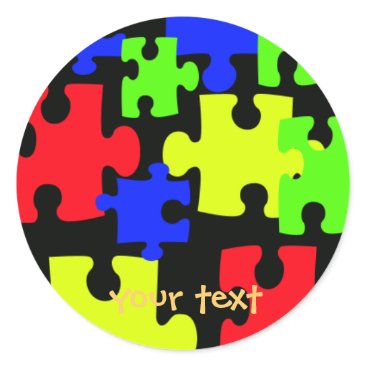 puzzle pieces sticker