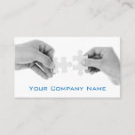 Puzzle Pieces With Hands Photo - Business Card at Zazzle