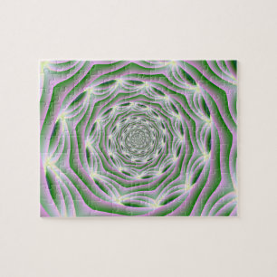 Puzzle Pink and Green Vortex