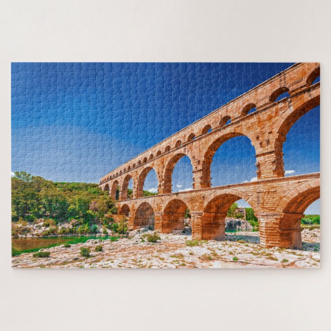 Puzzle Pont du Gard (Roman Aqueduct) (Horizontal)