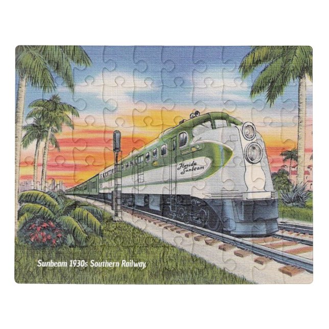 Puzzle Postcard for the train lover (Puzzle Horizontal)