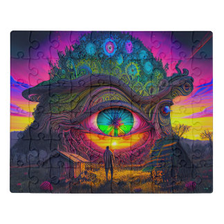 Puzzle psychedelic magic abstract surreal day