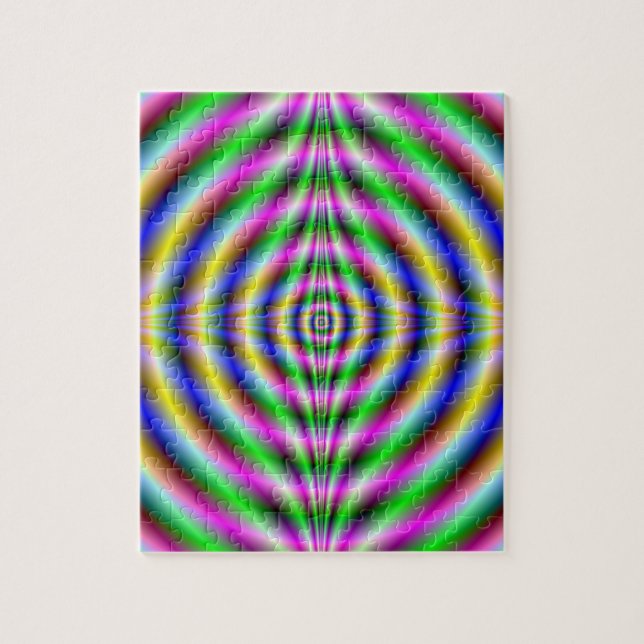 Puzzle  Psychedelic Neon Eye (Vertical)