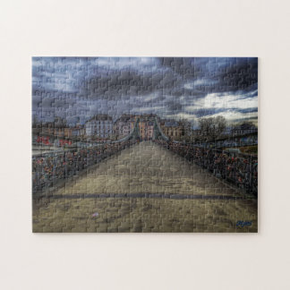 Puzzle "Puente de hierro - Frankfurt"