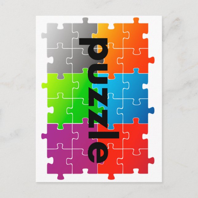 puzzle Puzzle Postcard (Front)