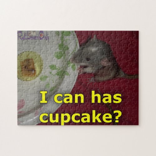 Puzzle Rat Can Has Cupcake Jigsaw Puzzle