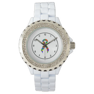 Puzzle Ribbon Support Awareness Watch