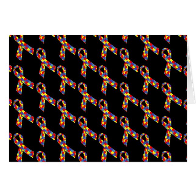 Puzzle Ribbons Cards (Front Horizontal)