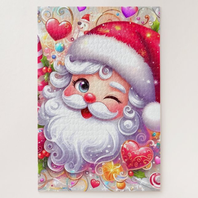 PUZZLE ROMPRE HEADS OF SANTA CLAUS (Vertical)