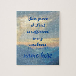 Puzzle Scripture Verse, Encouragement, Personalize