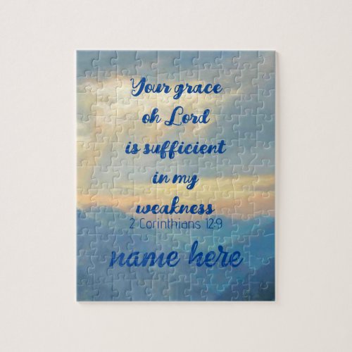 Puzzle Scripture Verse Encouragement Personalize