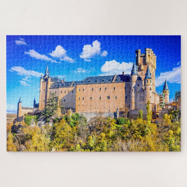 Puzzle Segovia castle in Spain (Horizontal)