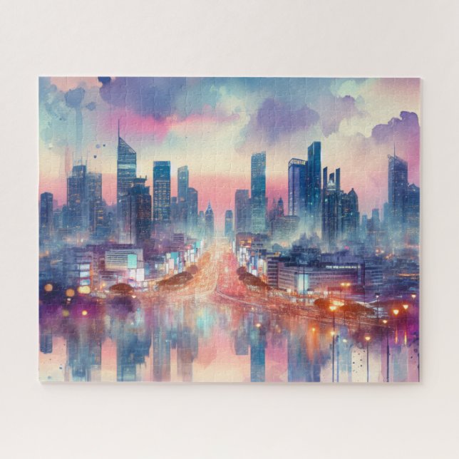 Puzzle Size Customizable cityscape (Horizontal)