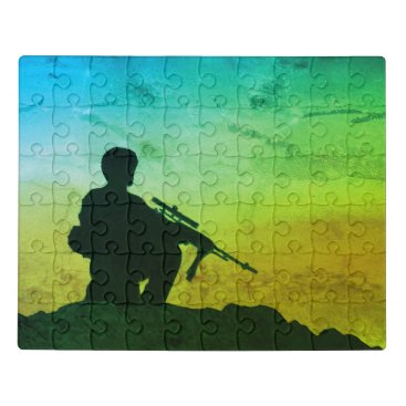 Puzzle Soldier Silhouette Green Filter Puzzle Soldier Silhouette Green Filter
